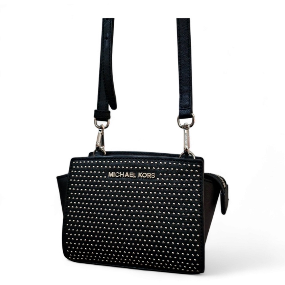 Michael Kors Mini Selma Micro-Stud Messenger